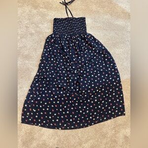 Madewell navy blue floral maxi dress XL